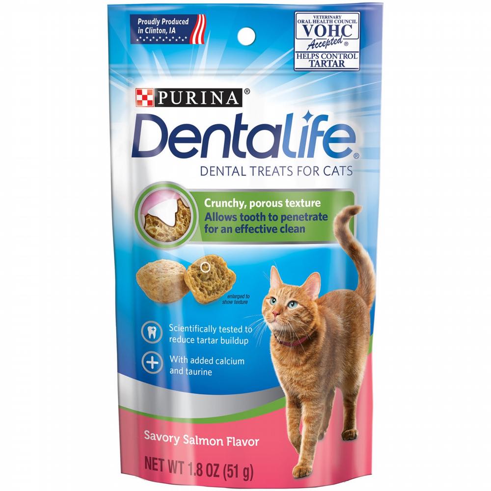 Dentalife Savory Salmon Dental Cat Treats 1.8oz (51g)