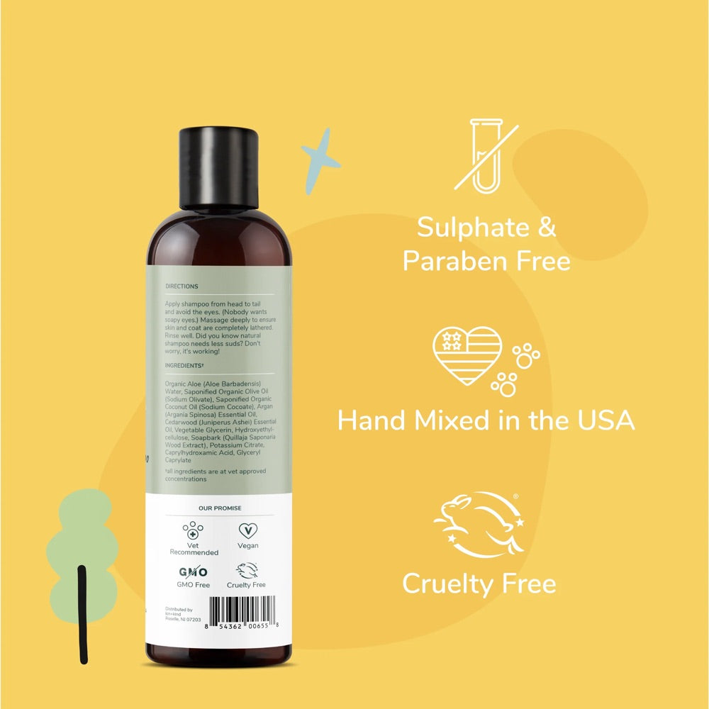 10% OFF: Kin+Kind Dry Skin + Coat Natural Cedar Dog Shampoo 12oz