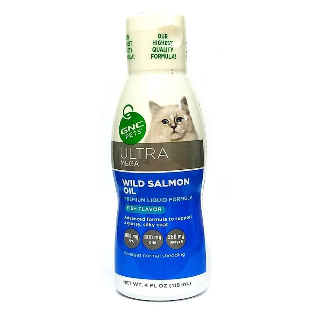 GNC Pets Ultra Mega Wild Salmon Oil Fish-Flavour Cat Supplement 118ml