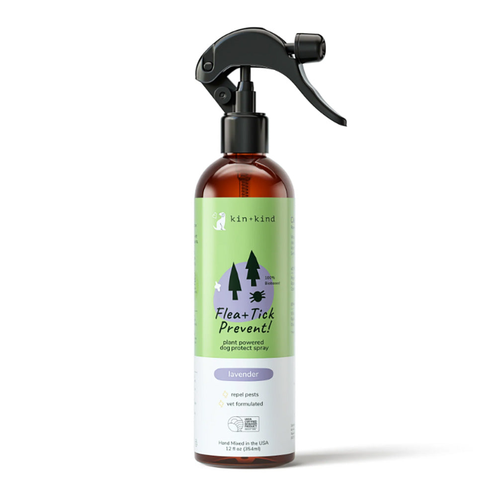 10% OFF: Kin+Kind Flea & Tick Protect Dog Spray (Lavender Scented) 12oz