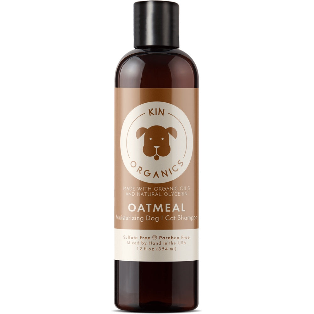 Kin+Kind KIN ORGANICS Unscented Oatmeal Moisturizing Dog & Cat Shampoo 12oz