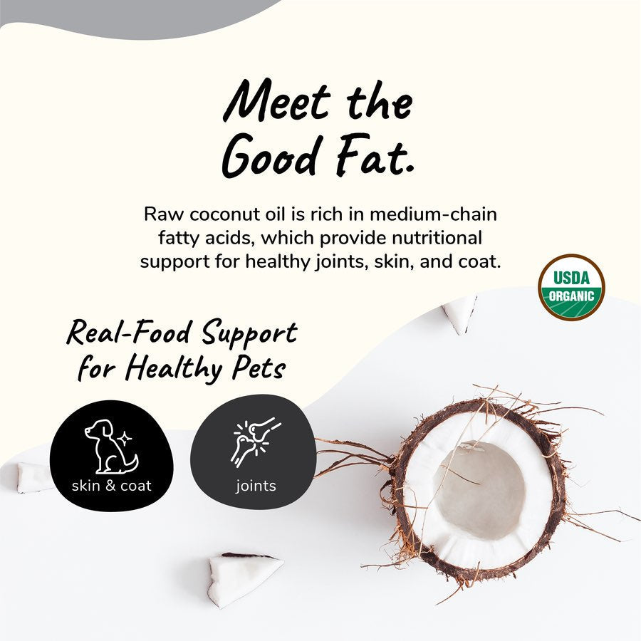 Kin+Kind Organic Raw Coconut Oil Cat & Dog Supplement
