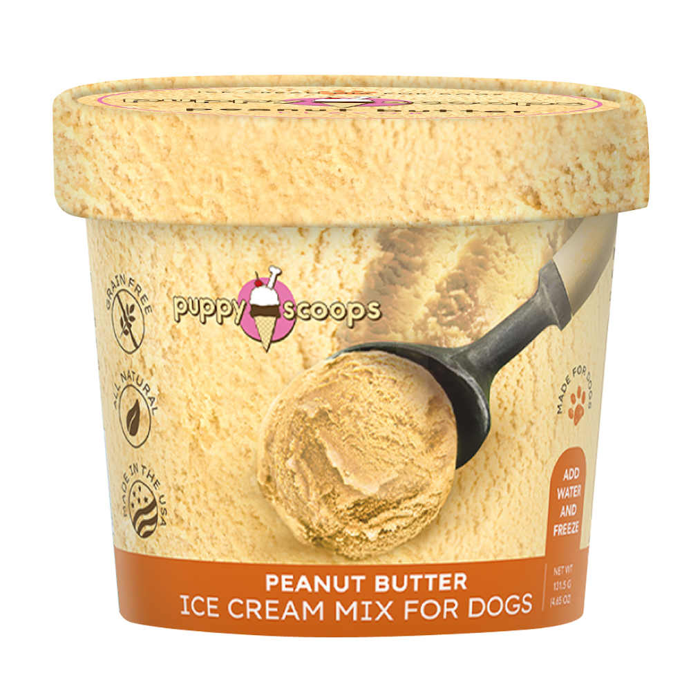 Puppy Scoops Peanut Butter Flavour Ice Cream Mix For Dogs