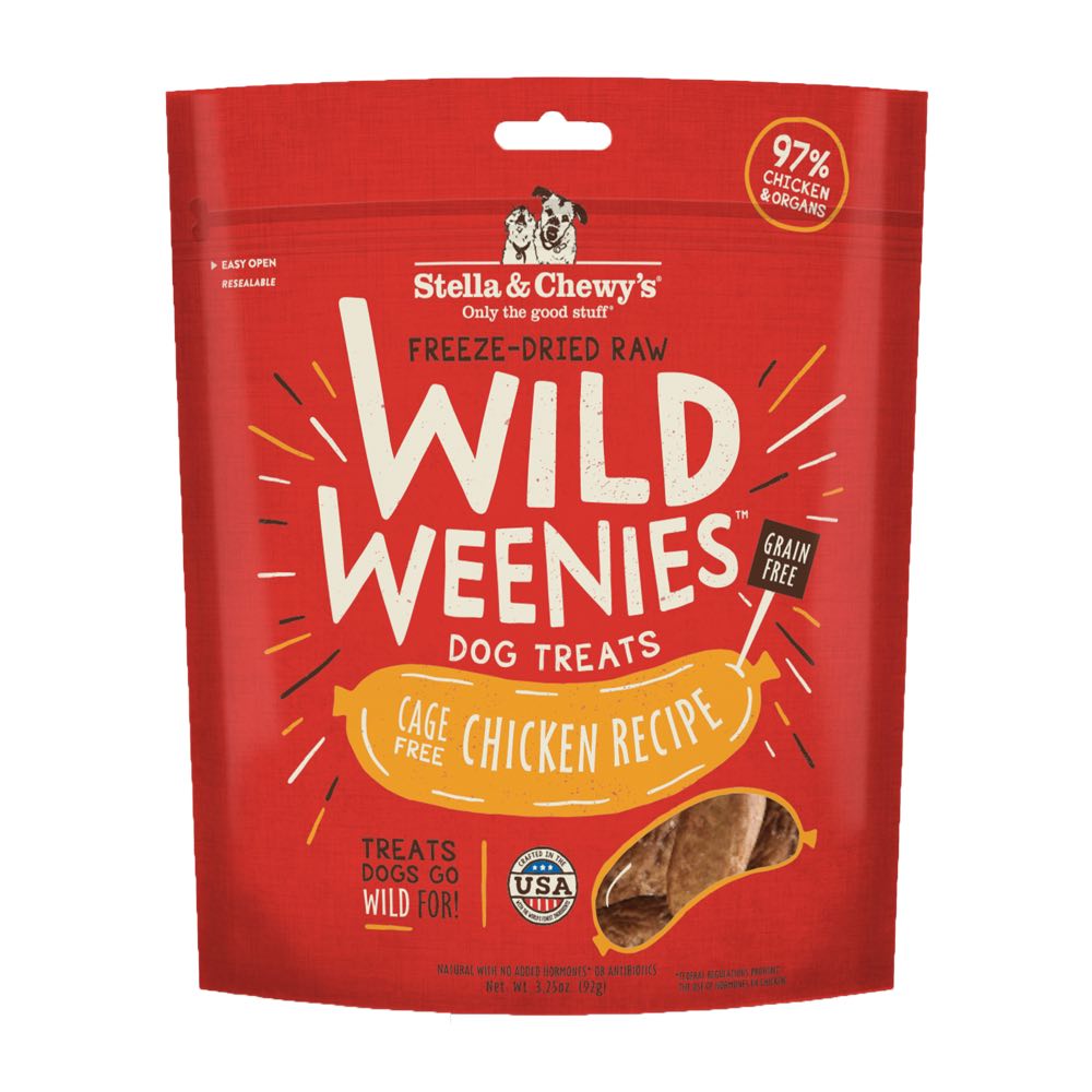 Stella & Chewy??s Wild Weenies Chicken Recipe Grain-Free Freeze-Dried Dog Treats 3.25oz