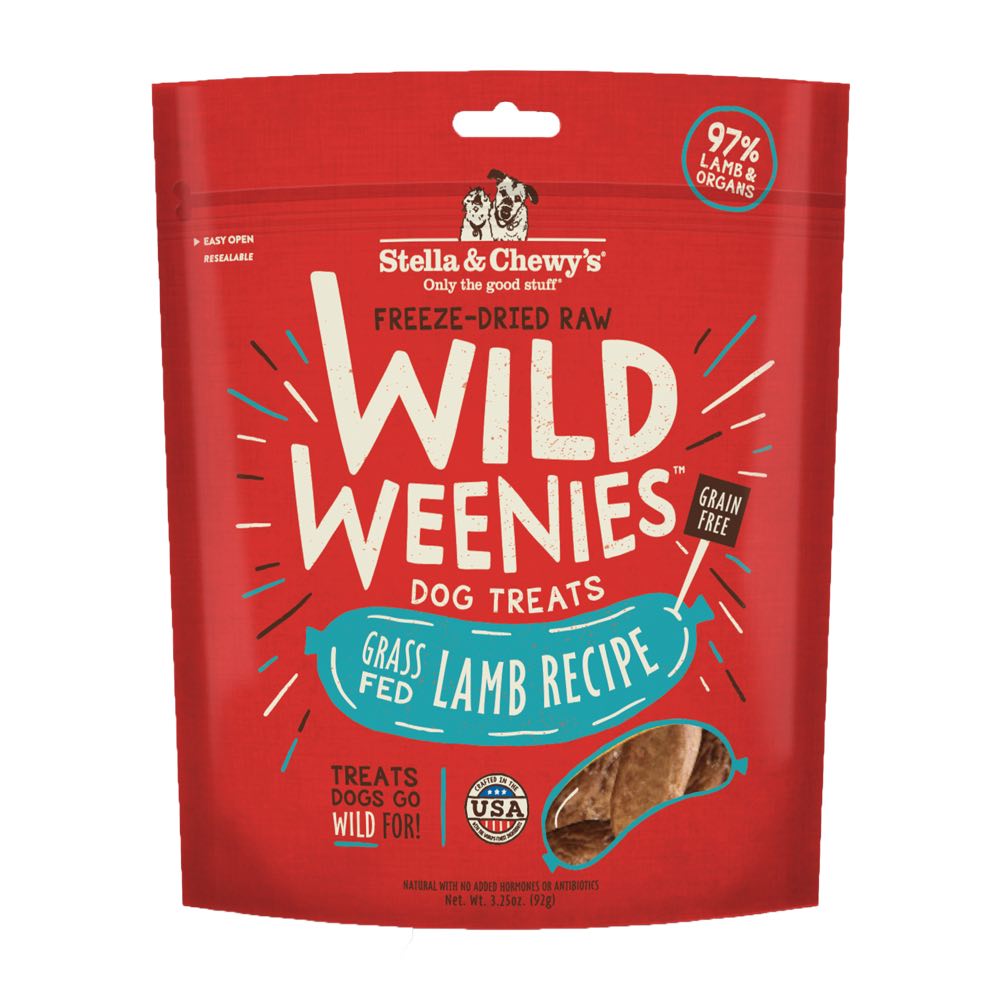Stella & Chewy??s Wild Weenies Lamb Recipe Grain-Free Freeze-Dried Dog Treats 3.25oz