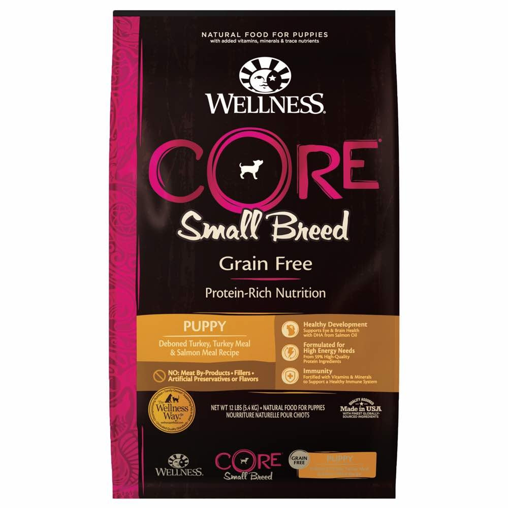 'FREE FD TREATS': Wellness CORE Grain-Free Small Breed Puppy Dry Dog Food