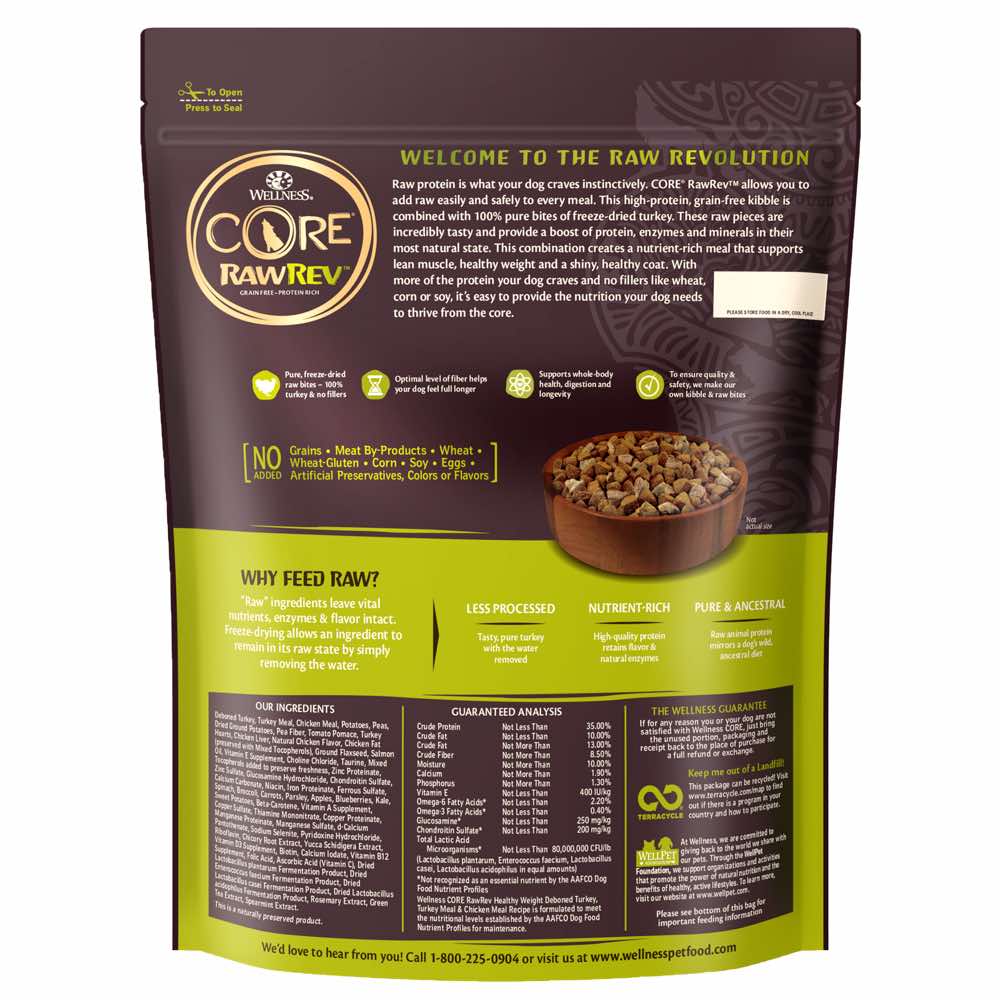 Wellness CORE RawRev Healthy Weight Grain-Free Dry Dog Food