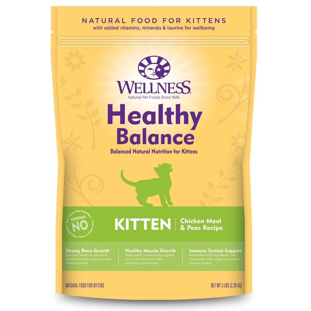 Wellness Healthy Balance Chicken Meal & Peas Recipe Kitten Dry Cat Food