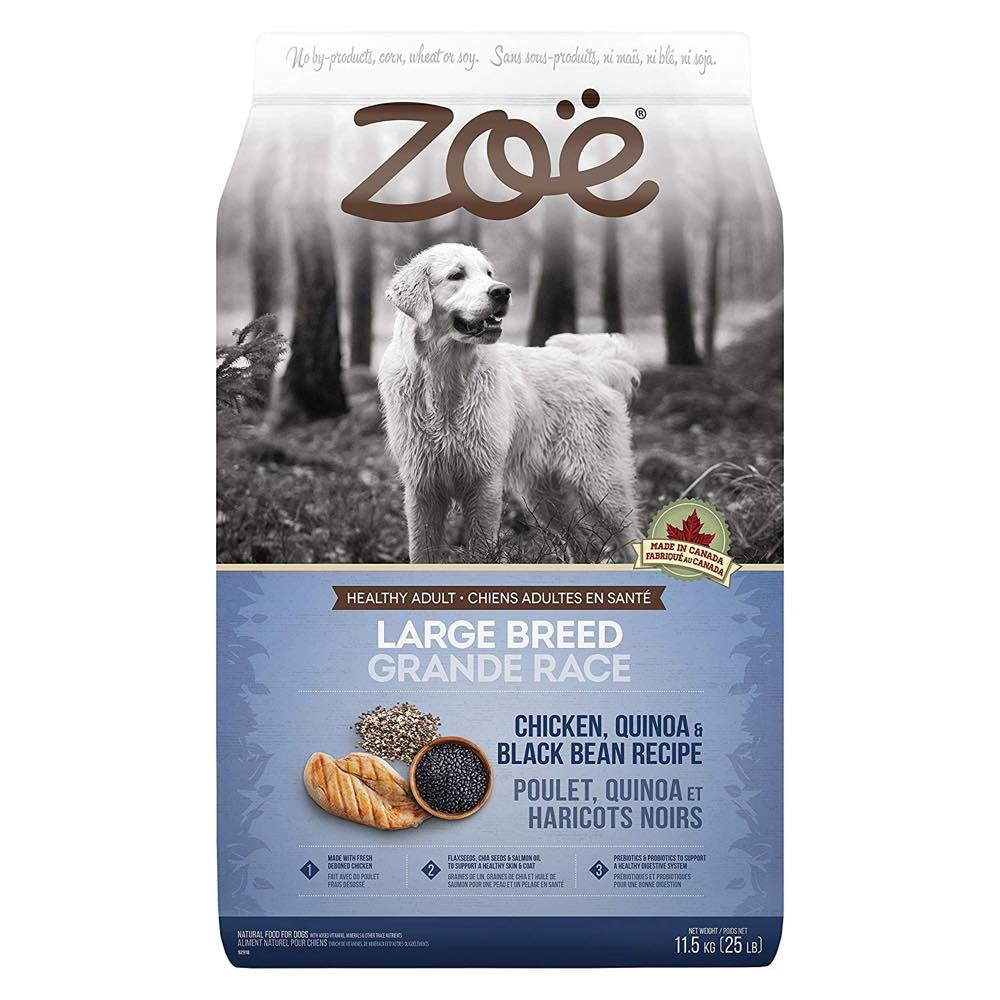 "Zoe Chicken, Quinoa & Black Bean Recipe Large Breed Dry Dog Food 11.5kg"