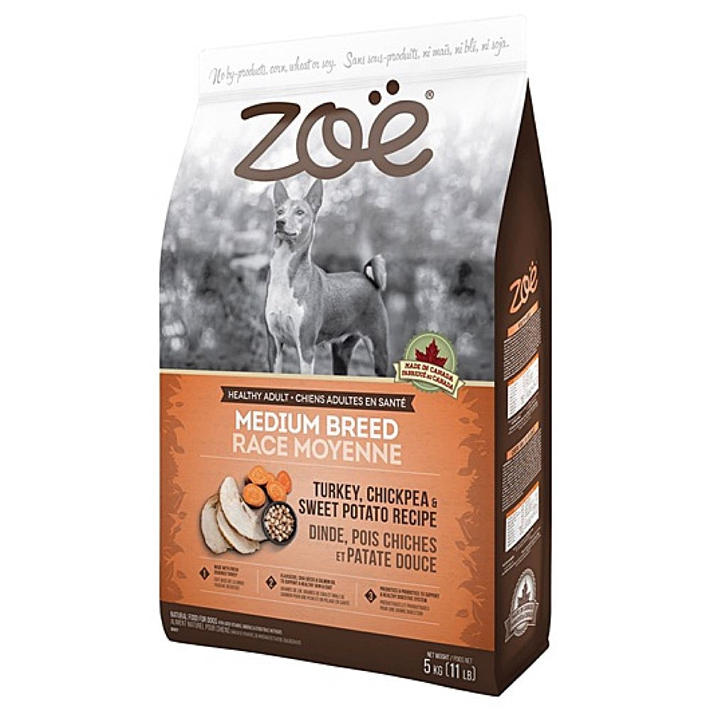 "Zoe Turkey, Chickpea & Sweet Potato Recipe Medium Breed Dry Dog Food 5kg"